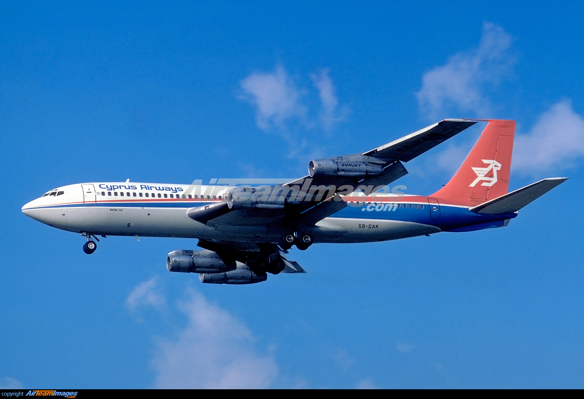 Boeing 707-123B cyprus airways (1947–2015) 5B-DAK - AirTeamImages.com