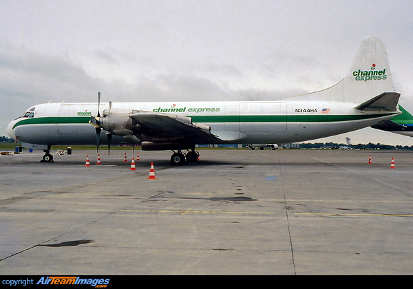 Lockheed L-188A(F) Electra Channel Express N344HA - AirTeamImages.com