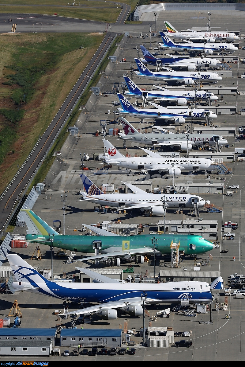 Everett - Boeing Ramp AirBridgeCargo Airlines VQ-BGZ Large ...