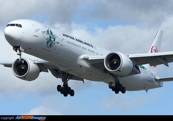 日本航空 Planetags B777-346 Boeing 777-346 PlaneTag Tail #JA8943 | PlaneTags™ – MotoArt