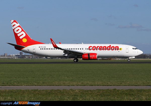 Boeing 737-8GQ Corendon Dutch Airlines PH-CDE - AirTeamImages.com