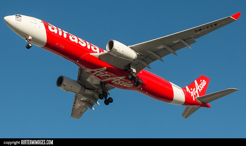 Airbus A330-343 AirAsia X 9M-XXW - AirTeamImages.com