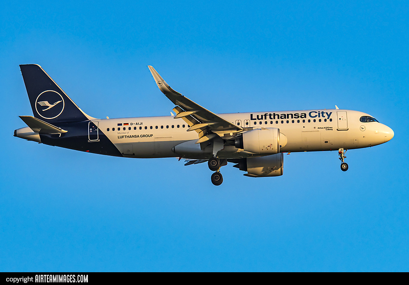 Airbus A320-271N Lufthansa City Airlines D-AIJI - AirTeamImages.com