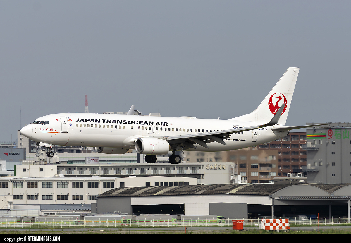 JTA B737-800 JA11RK 沖縄県×JTA 航空写真(フォト・画像)：日本トランスオーシャン航空 Boeing