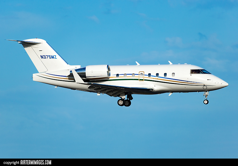 Bombardier Challenger 604 Private N375MZ - AirTeamImages.com