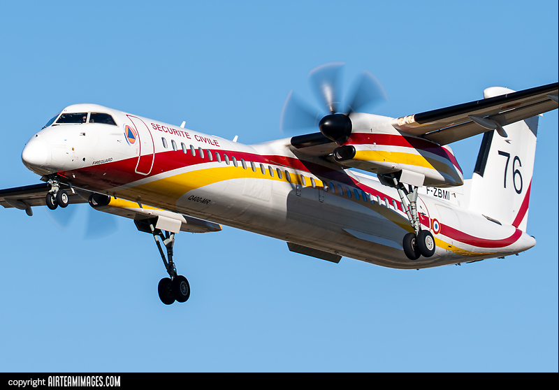 Bombardier Dash 8-402MR France - Securite Civile F-ZBMI - AirTeamImages.com