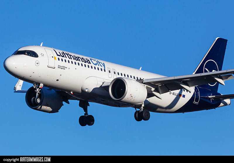Airbus A320-271N Lufthansa City Airlines D-AIJJ - AirTeamImages.com